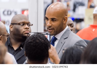 Dallas, Texas / USA - August 30, 2013: Hollywood Actor Boris Kodjoe In The Dallas Convention Center