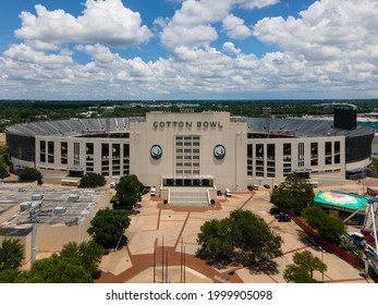 Dallas, Texas \ USA June 29 2021 : Aerial View Of The Cotton Bowl Football Stadium Located In Fair Park In Dallas, Texas