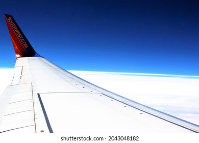 Dallas, Texas US-September 11 2021: Southwest Airline In Dallas Love Field