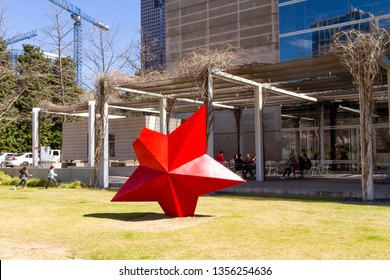 DALLAS, Texas-March 16, 2019: View Of The Dallas Museum Of Art (DMA), Located In The Pearl Arts District In Dallas, Texas.