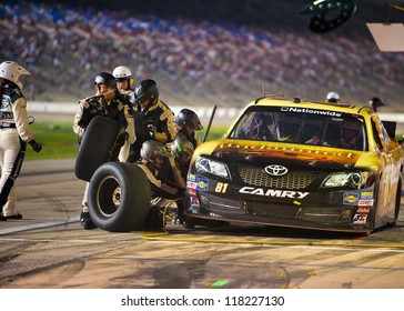 DALLAS, TX - NOVEMBER 03: Jason Bowles During A Pit Stop At The Nascar Nationwide Race At Texas Motorspeedway In Dallas, TX On November 03, 2012