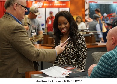 Dallas, TX \ USA – 5/4/2018 Antonia Okafor Meets And Greets Visitors At The NRA 147th Annual Meeting Held At The Kay Bailey Hutchison Convention Center.