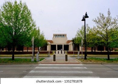 Dallas, TX / USA - March 28 2019: George Bush Presidential Library At SMU In Dallas Texas