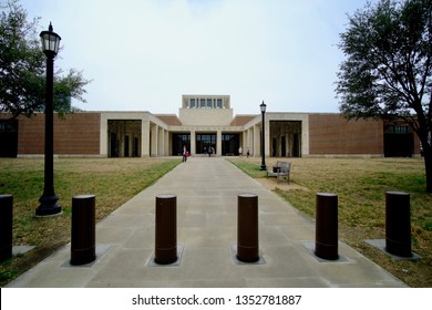 Dallas, TX / USA - March 28 2019: George Bush Presidential Library At SMU In Dallas Texas