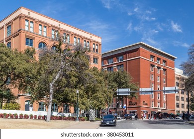 Dallas, TX/USA - Circa February 2016: Sixth Floor Museum At Dealey Plaza Where Kennedy Was Shot