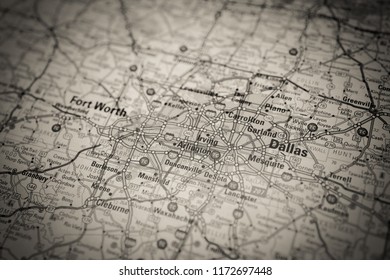 Dallas United States Map Stock Photo 1172697448 | Shutterstock