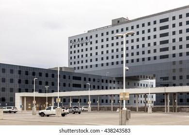 DALLAS, USA - APR 9, 2016: Exterior View Of The Parkland Memorial Hospital In Dallas. Texas, United States