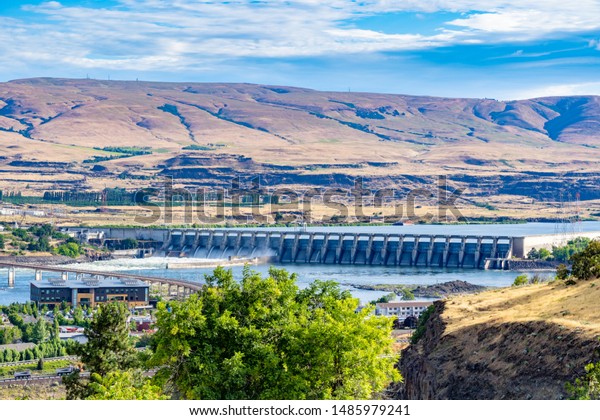 Dalles Dam On Columbia River Thedalles Stock Photo Edit Now