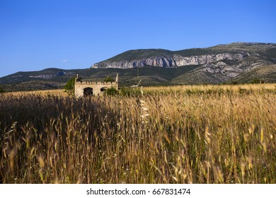 Dalmatian Hinterland Landscape Near Drnis