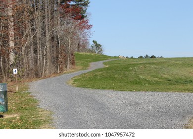 Dalton, GA USA 3/11/2018.  Trail At Edwards Park