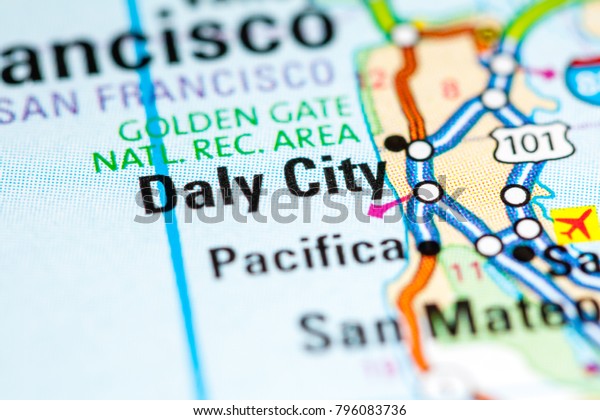 Daly City California Usa On Map Stock Photo Edit Now 796083736