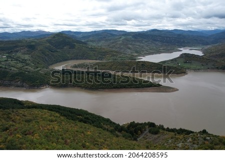 Dam Kardjali, river Arda, Bulgaria - 10 17 2021