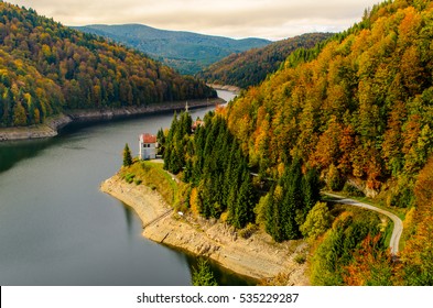 Dam - Lake Dragan, From Transylvania Cluj County, Romania, Europe