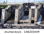 Dam maintenance work