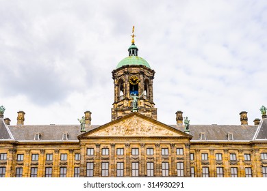 Dam Square Of Amsterdam, Netherlands.