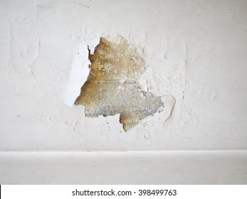 Damage Caused By Damp And Moisture On A Wall