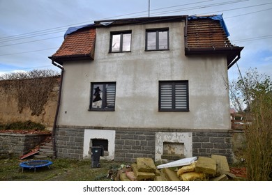 Damage Caused By A Tornado In June 2021, Stebno, Louny District, Czech Republic.