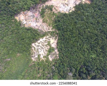 
Damage to former illegal mines - Shutterstock ID 2256088341