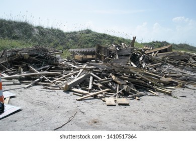 Damage From Hurricane Joaguin Along North Carolina Coast