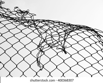 damage wire mesh