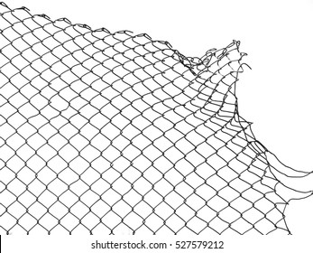 damage wire mesh