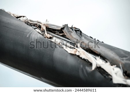 damaged cables of a cable stayed bridge through tough time