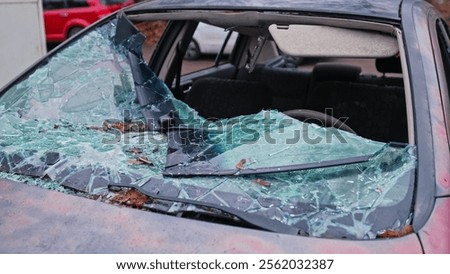 Similar – Image, Stock Photo Car wreck dashboard