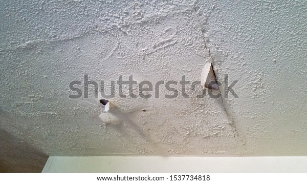 Damaged Ceiling Poor Condition Peeling Paint Stock Photo Edit Now