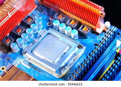 damaged electronic pc component