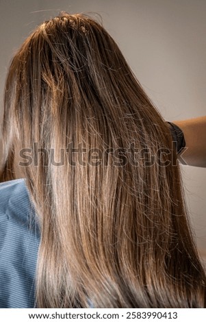Damaged hair with split ends