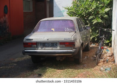 Damaged Holden Gemini Sedan, Parked On The Roadside In Batang, Central Java, Indonesia, September 21, 2019