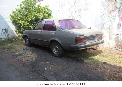 Damaged Holden Gemini Sedan, Parked On The Roadside In Batang, Central Java, Indonesia, September 21, 2019