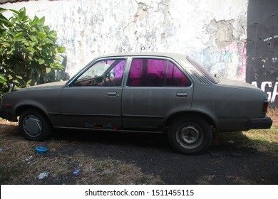 Damaged Holden Gemini Sedan, Parked On The Roadside In Batang, Central Java, Indonesia, September 21, 2019