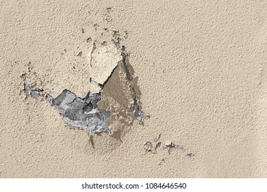 Damaged outdoor wall. - Shutterstock ID 1084646540
