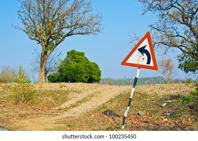 Damaged Road Side Sign Board