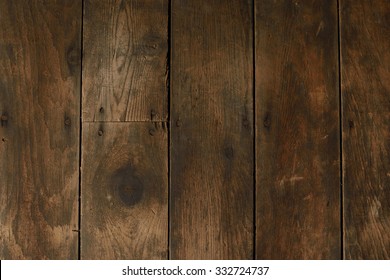 Damaged and Worn Vertical Wood Floor