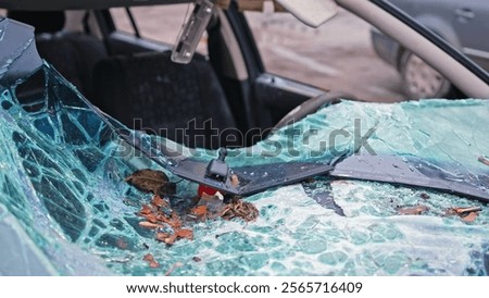 Similar – Image, Stock Photo Car wreck dashboard