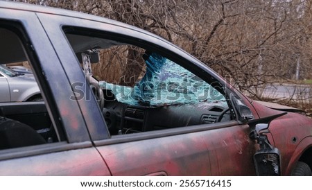 Similar – Image, Stock Photo Car wreck dashboard