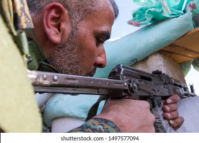 Damascus, Syria, 02-15-2016: Syrian Arab Army Soldiers, Syria