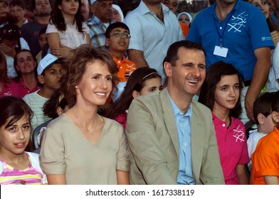 Damascus, Syria. July 2nd 2009 
Bashar Al Assad And Asma Al Assad Attending A Charity Event In Damascus Syria.
