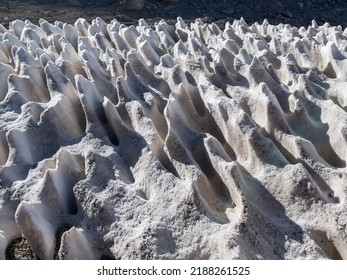 Damavand Mountain Glacial Landscapes And Snowforms