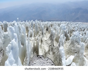 Damavand Mountain Glacial Landscapes And Snowforms