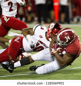 Damien Harris #34-Alabama Football Campingworld Kickoff September 1st, 2018 In Orlando Florida -USA Alabama Crimson Tide Vs. Louisville Cardinals 