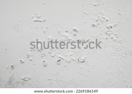 Damp Walls and mould , yellow patches and black specks covering the walls, Mold growth on wall,House Renovation, Repair and Maintenance concept