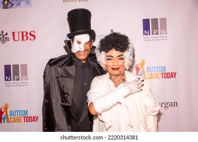 Dan Martin, Ella Joyce Attend 1st Annual All Ghouls Gala Fundraiser For Autism Care Today At Private Residence, Woodland Hills, CA, October 29th 2022 