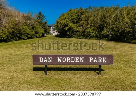 Dan Worden Park in the city of Saskatoon, Canada Stockfoto © 