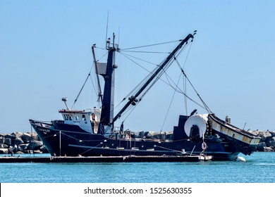 Dana Point, CA / USA - October 5, 2019: The Iconic Cachalot Shipping Vessel Moored In Dana Point Harbor 