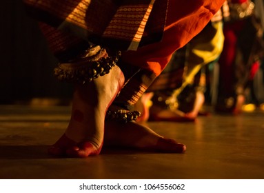 dance form indian classical feet with ghungru - Shutterstock ID 1064556062