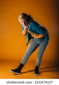 Dance Moves Performed By An Acrobatic Flexible Male Dancer