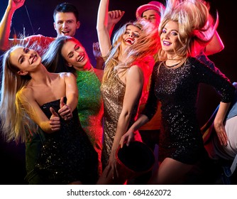 Dance Party Group People Dancing Women Stock Photo 684262072 | Shutterstock